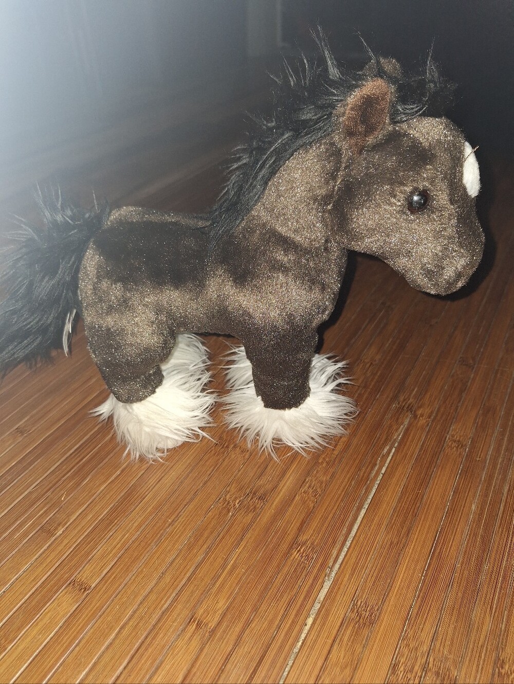 Aurora World Spirit Clydesdale Horse Plush 12" NOV 2014 Standing Toy PRISTINE